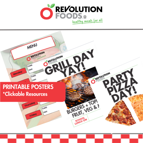 Posters- OVS, Weekly Menus, Pizza Days, Grill Days & More