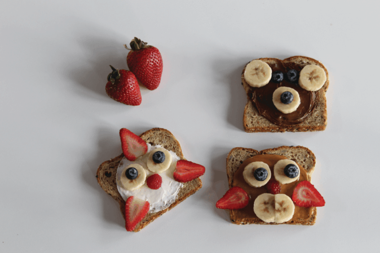 Animal Face Toast Treats